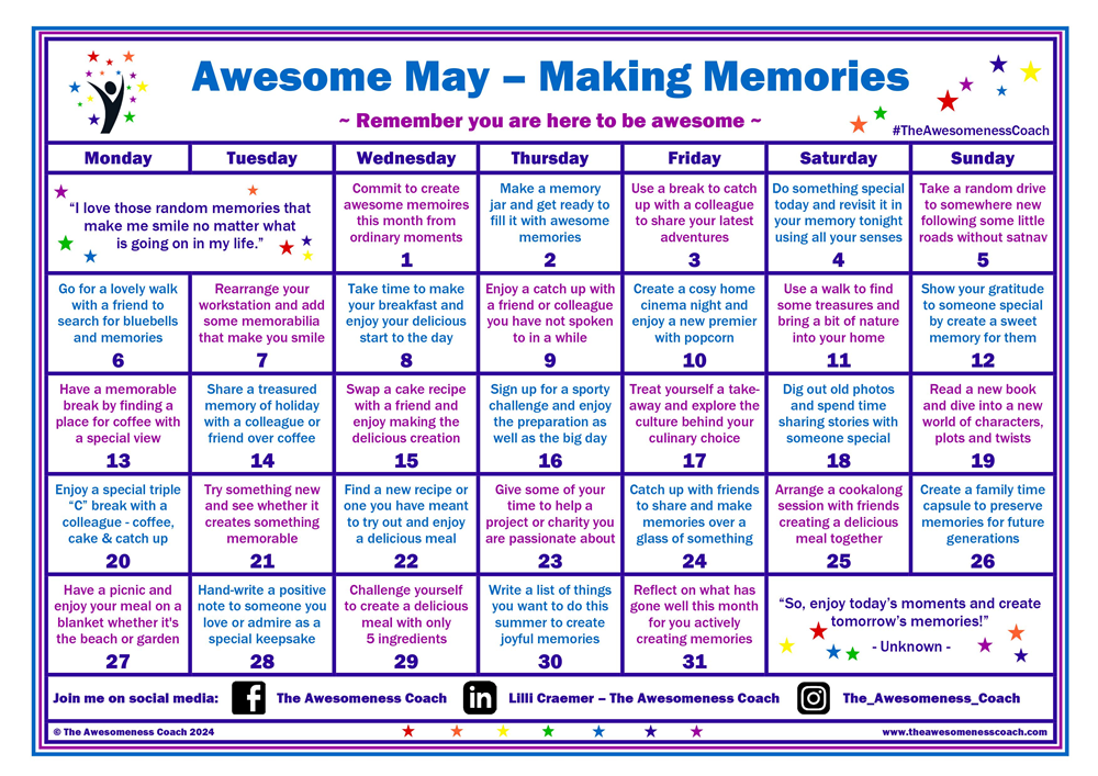 Awesome May - Making Memories