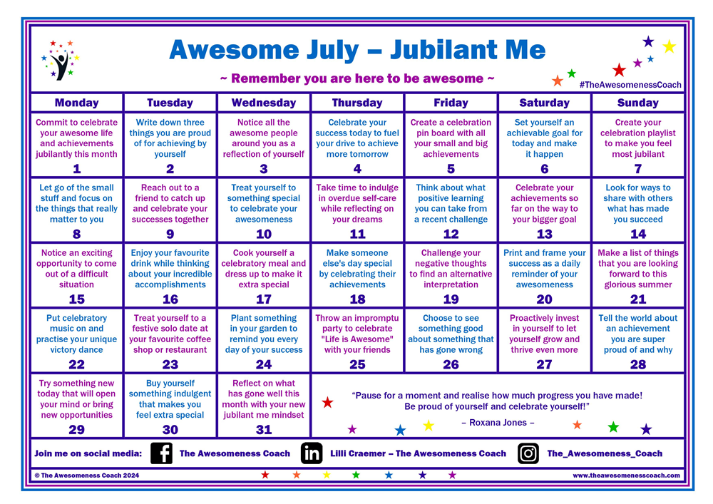 Awesome July - Jubilant Me