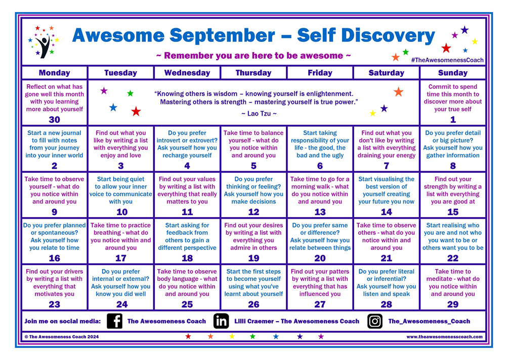 Awesome September - Self Discovery