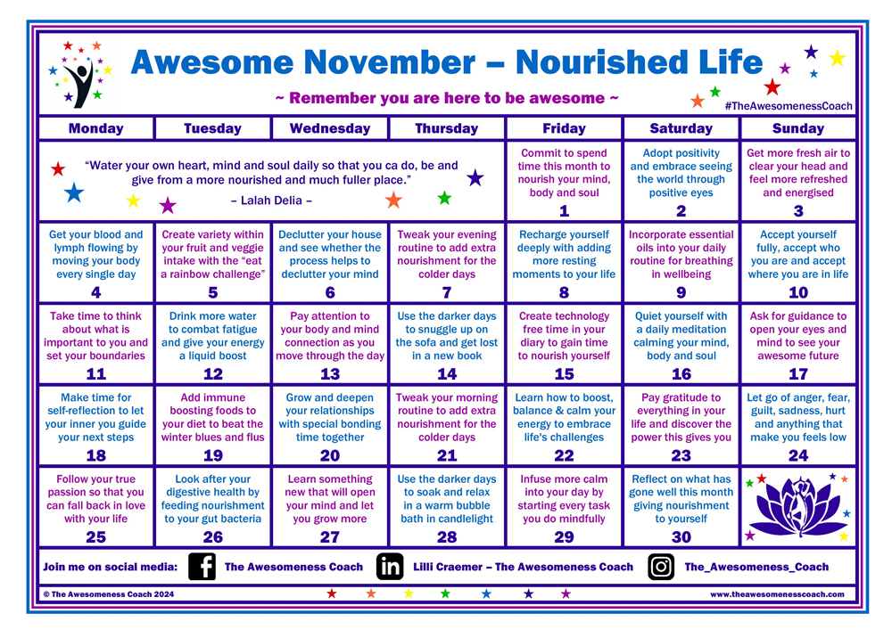 Awesome November - Nourished Life