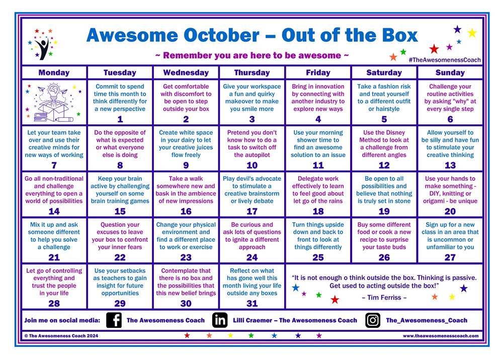 Awesome October - Out of the Box